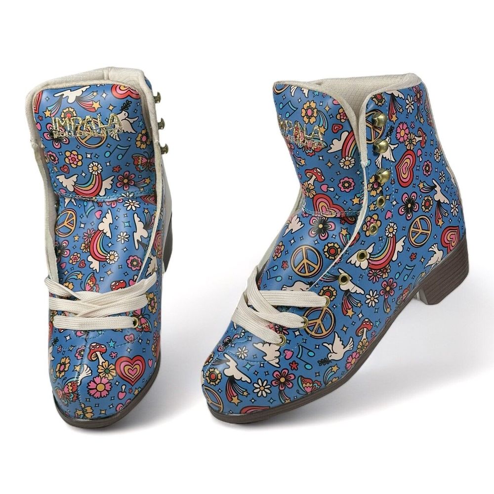 Women's Size 6 Impala Sidewalk Roller Skates Vegan Leather Harmony Blue No Wheel